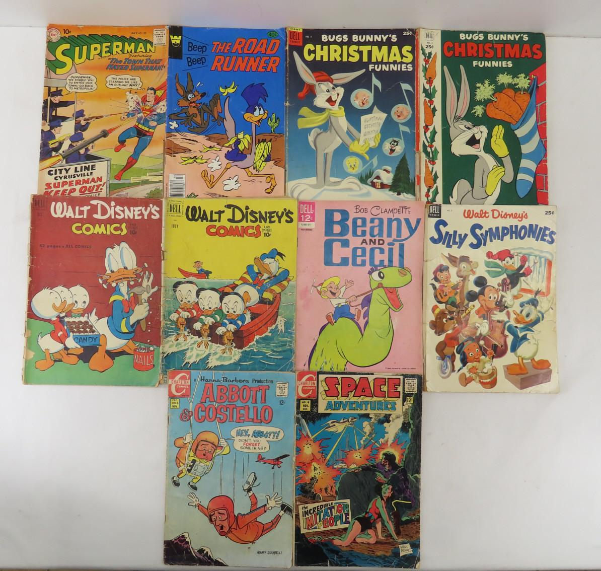 10 vintage comics 10-40 cent covers