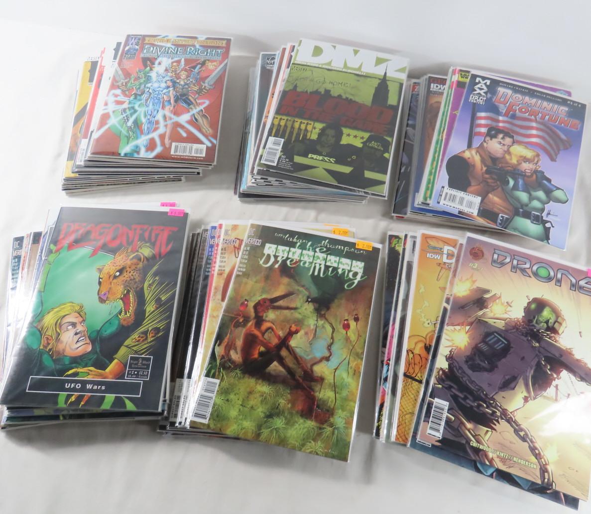 115 D Assorted Comics DMZ, Dragon Fire, Dreadstar