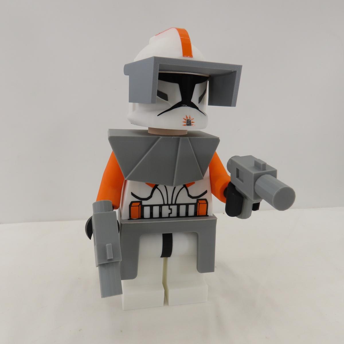 3 Large Star Wars 3D Printed figures in LEGO style