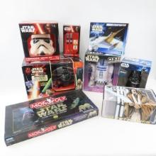 Star Wars models, cookie jar, games, & more