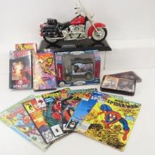Comics, Gearbox Remington Bank & Harley Items