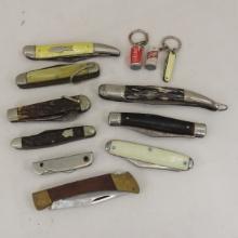 Collection of vintage pocket knives