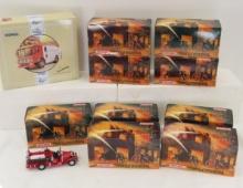 Corgi & Matchbox Fire Engines in Boxes 1:43