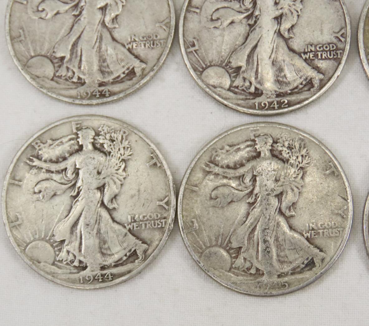 20 Walking Liberty Silver Half Dollars