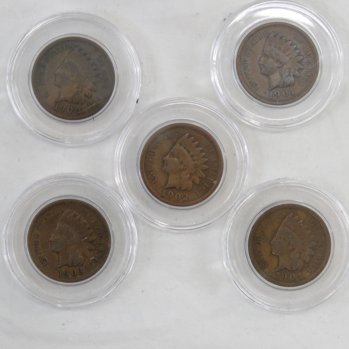 Indian Head Cent Collection 1880-1909