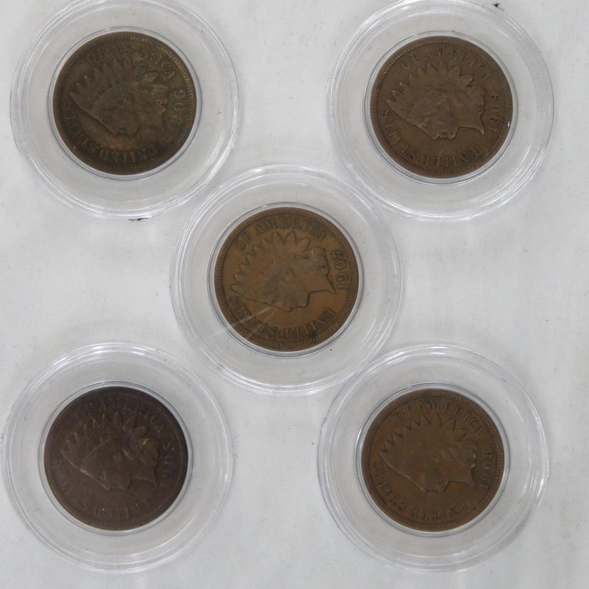 Indian Head Cent Collection 1880-1909
