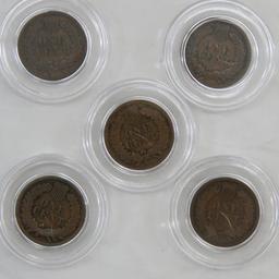 Indian Head Cent Collection 1880-1909