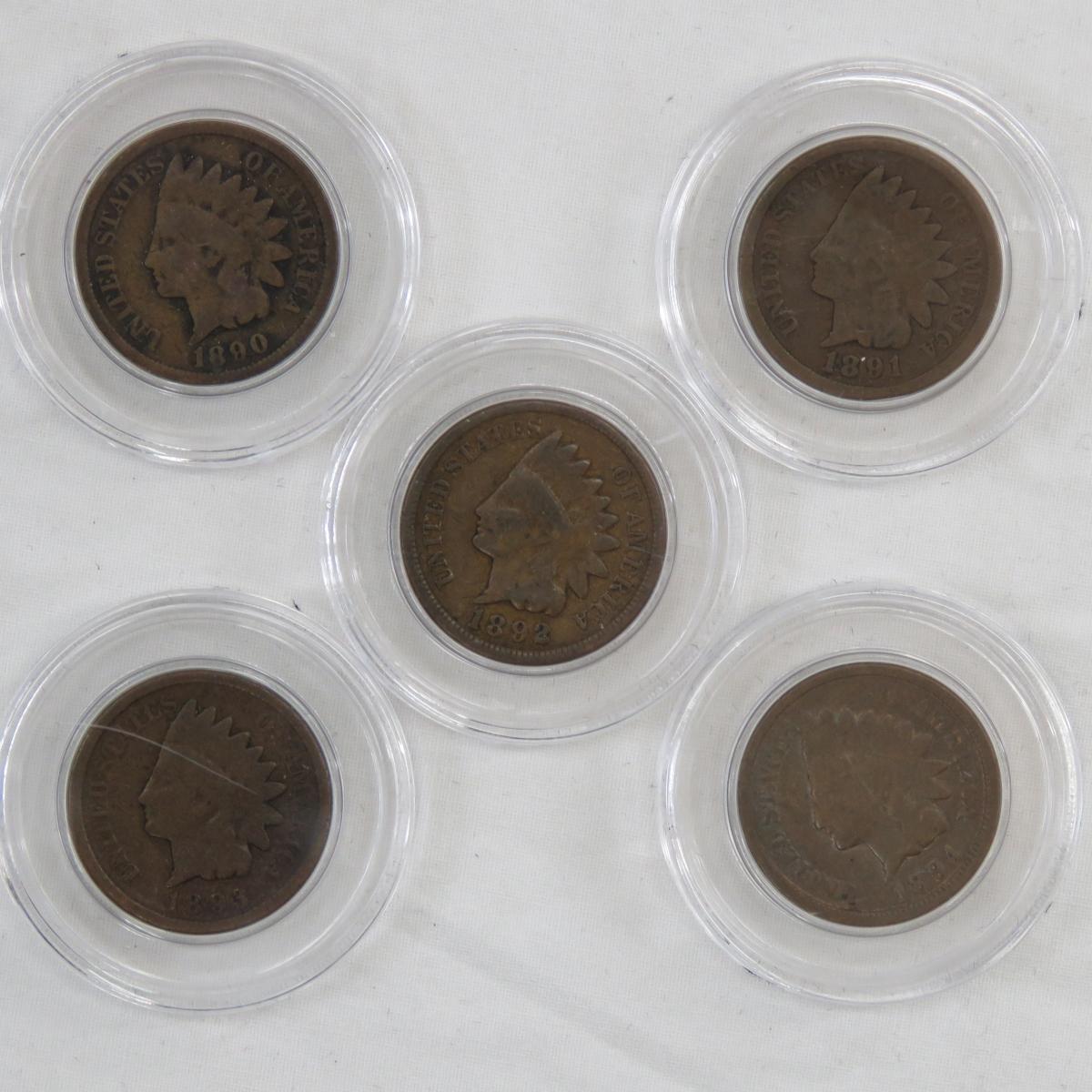 Indian Head Cent Collection 1880-1909