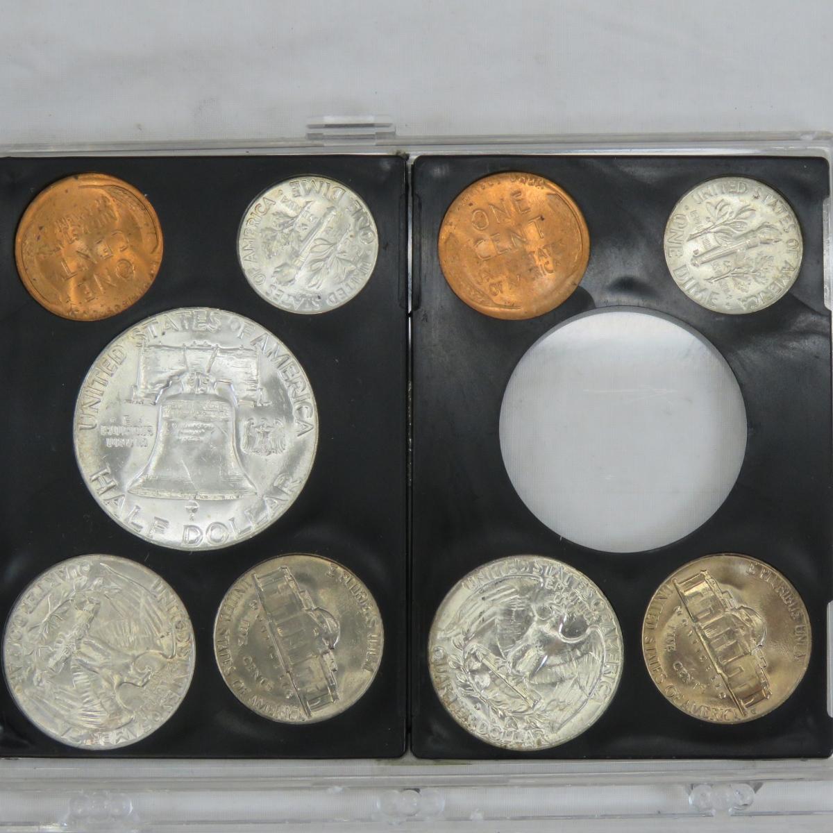 1956 P & D, 1958 P & D US Mint Sets in cases
