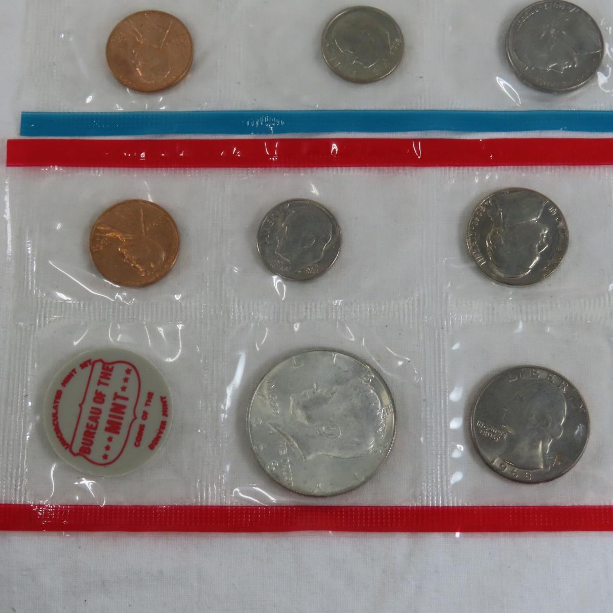 1968 & 1969 US Mint Sets in envelopes