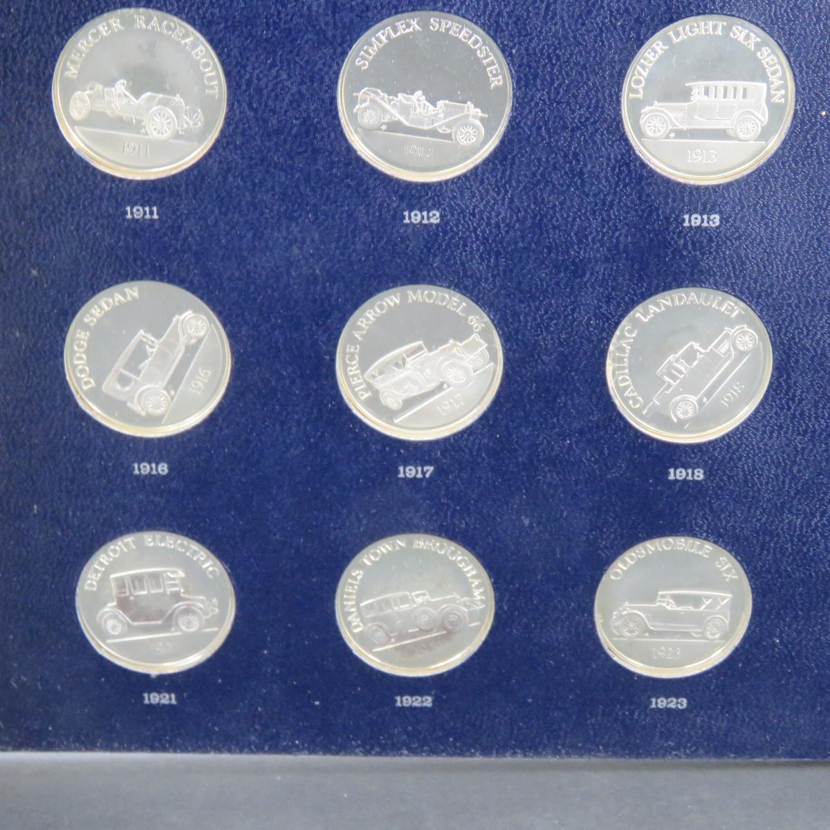 Franklin Mint Antique Car Coins - Sterling Silver