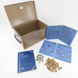 Lincoln Wheat Cent books in safe