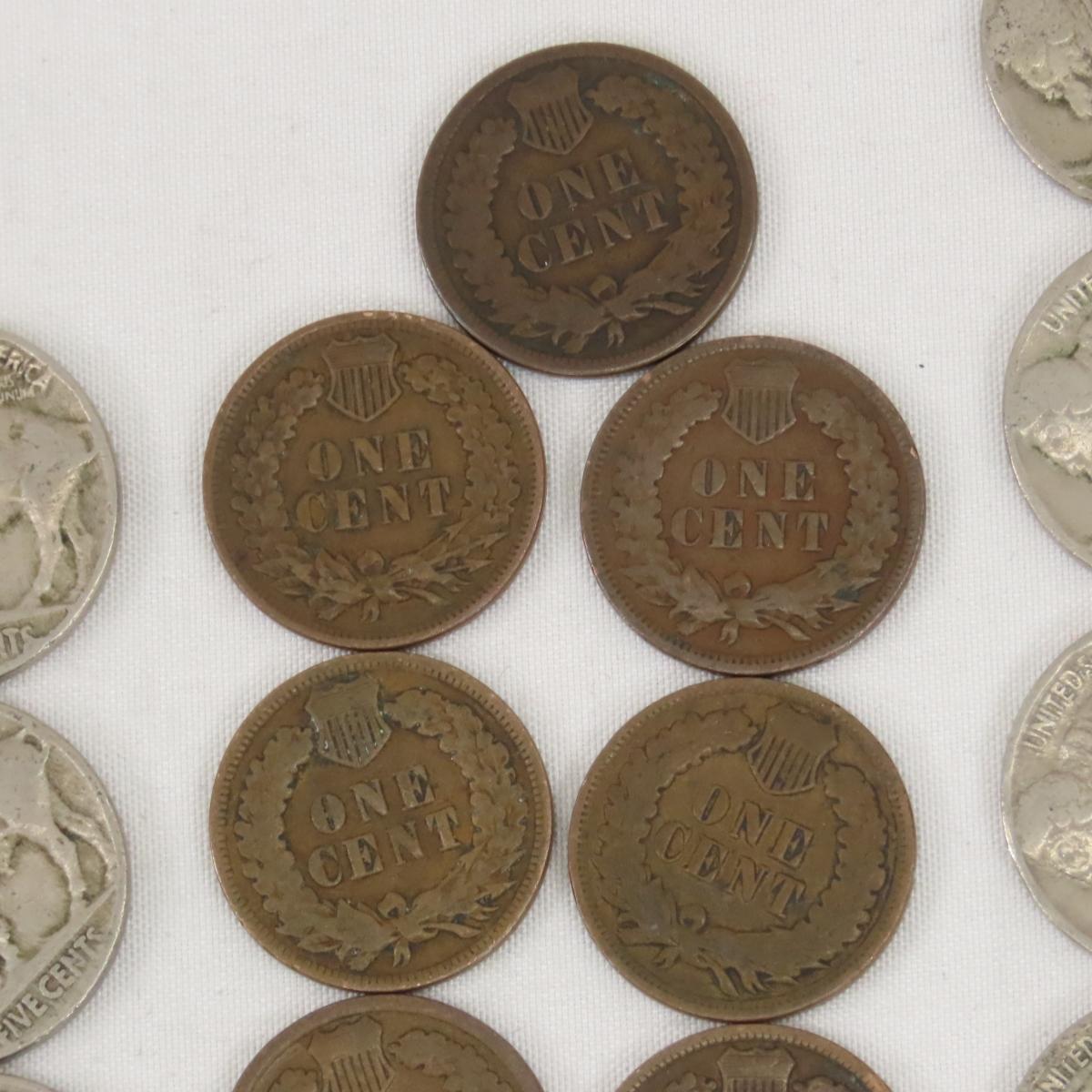 Buffalo Nickels, Indian Head Cents & Arrow heads