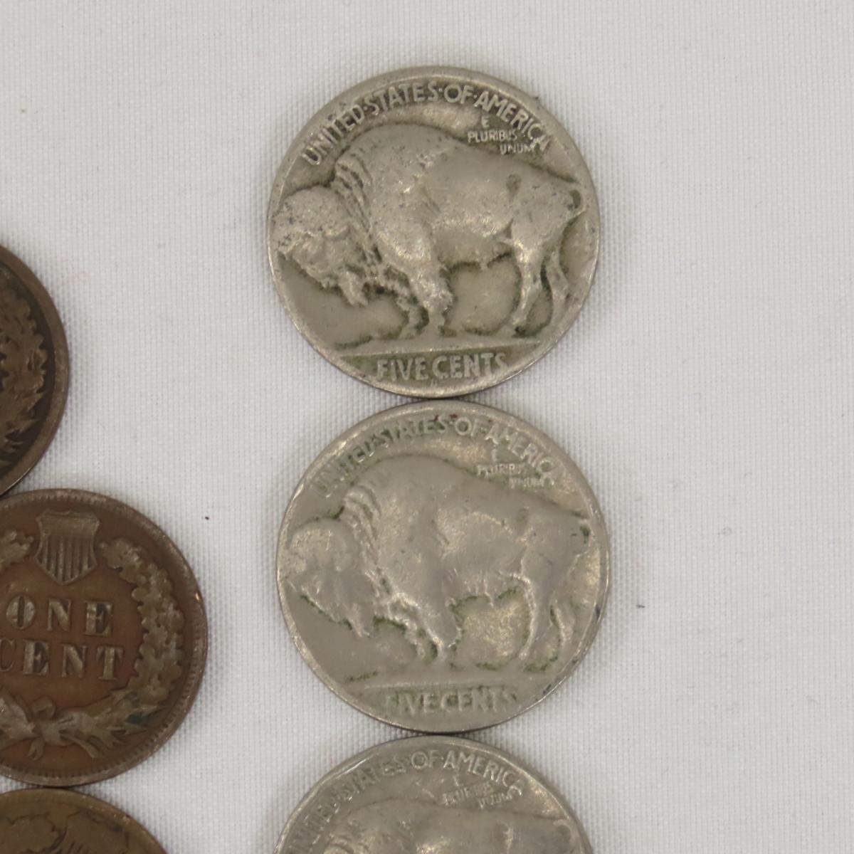 Buffalo Nickels, Indian Head Cents & Arrow heads