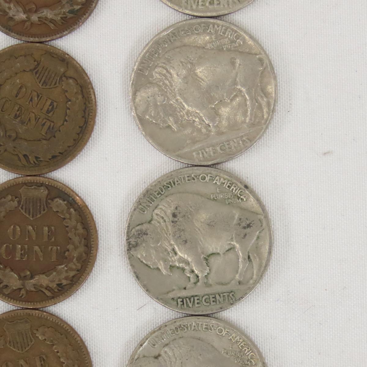 Buffalo Nickels, Indian Head Cents & Arrow heads