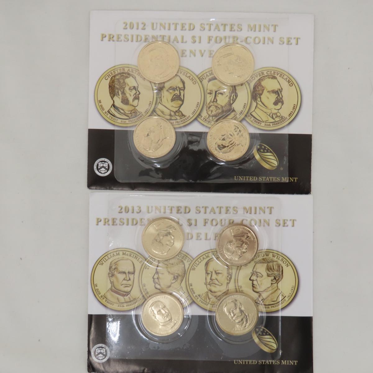 42 Presidential Dollars with proof & signature set