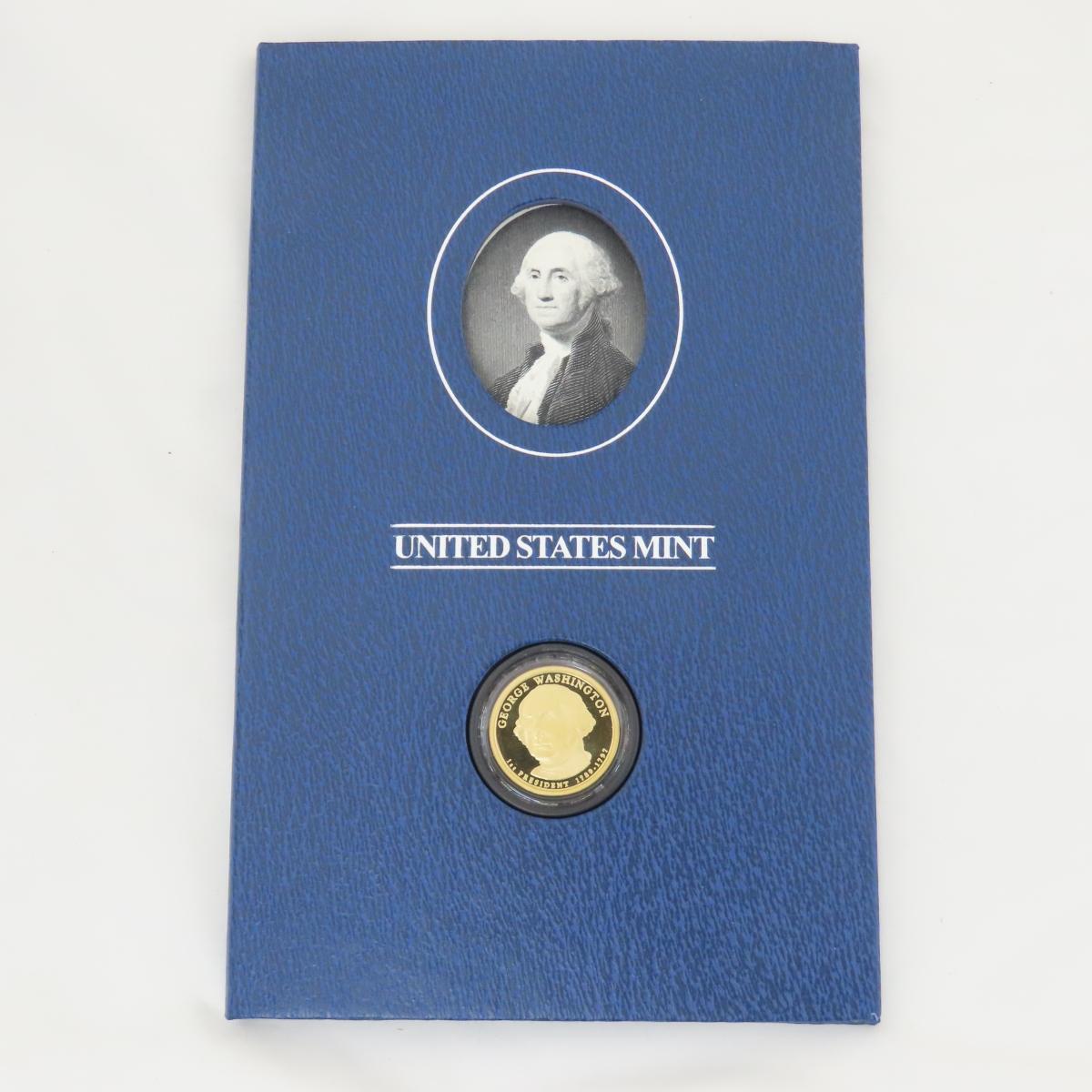 42 Presidential Dollars with proof & signature set