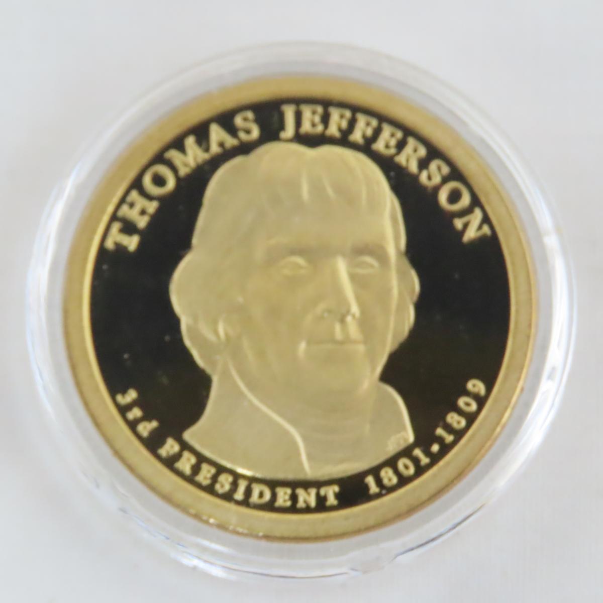 42 Presidential Dollars with proof & signature set