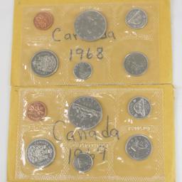 20 Canadian Mint Sets 1968-2000