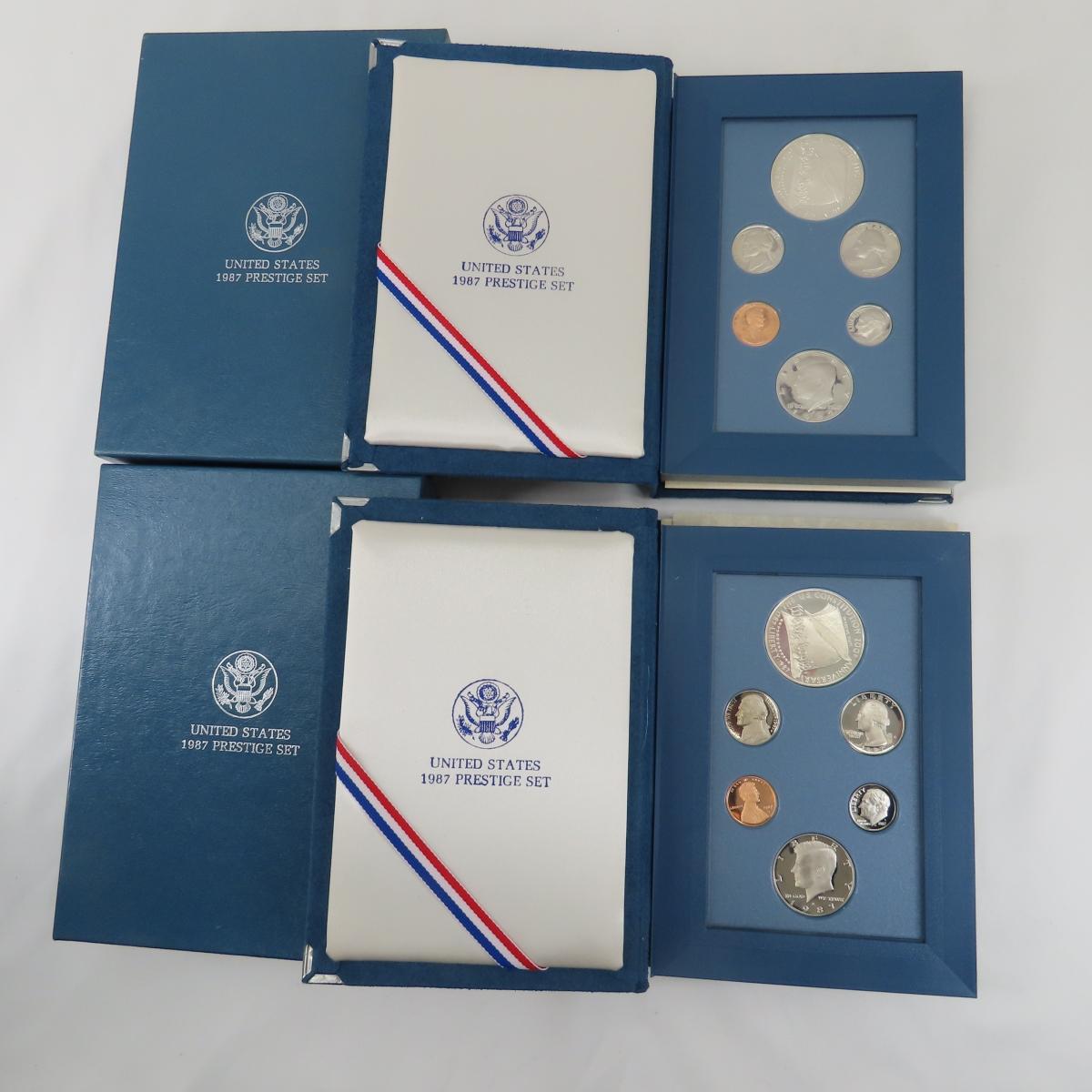 2 1987 US Constitution Prestige Proof Sets