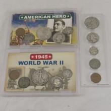 3 US Coin Type Sets 1940's silver coins