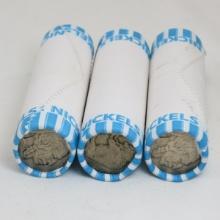 3 Rolls of Buffalo Nickels