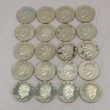 20 1976 Eisenhower Silver Dollars 40% Silver