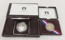 1989 US Congressional Silver Dollar & 50c proofs