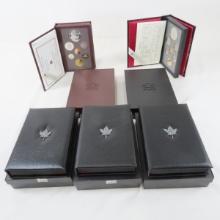 5 Canada Double Dollar Proof Sets 1992,93,94,95,95