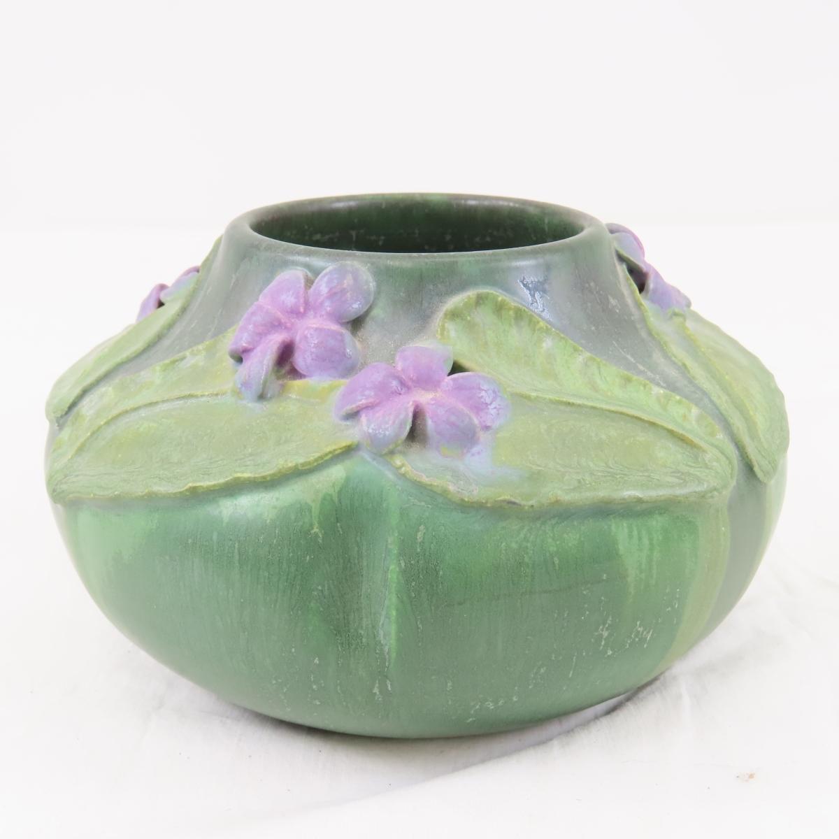 Ephraim Pottery Wood Violet Vase - Mary Pratt