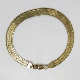 14kt 884VI Yellow Gold Italian Bracelet