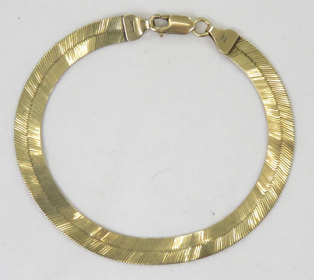 14kt 884VI Yellow Gold Italian Bracelet