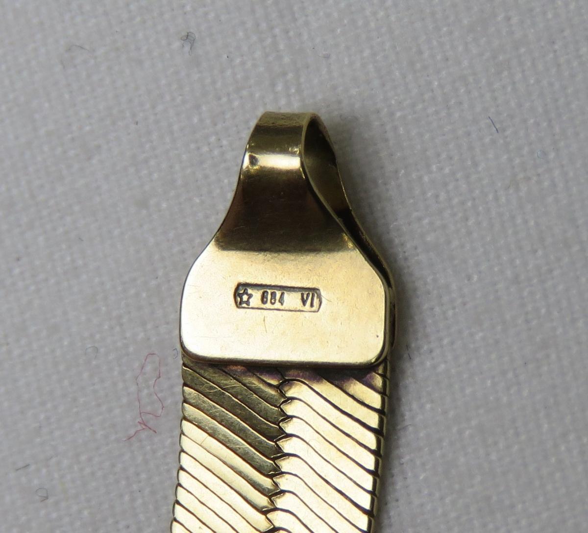 14kt 884VI Yellow Gold Italian Bracelet
