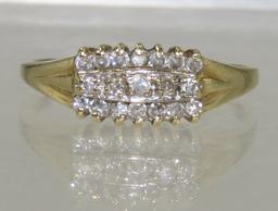 10KP GTR Samuel Aaron Yellow Gold & Diamond Ring