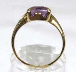 10kt Yellow Gold Amethyst Ring