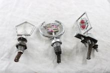 3 Vintage Hood Ornaments