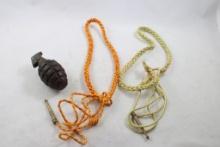 Dummy Hand Grenade, 2 Braid Shoulder Cords