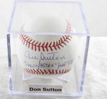 MLB PSA  Autographed Baseball Don Sutton