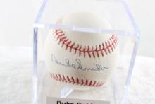 MLB Autographed Baseball Duke Snider in Case