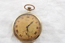 Gruen 19J Gold Filled Case Pocket Watch Working