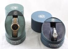 2 Citizen Wrist watches in Cases