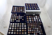 Metal Suitcase Full of Foreign Coins