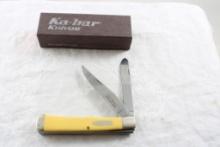 KaBar 2 Blade #1033 Old Timers Trapper Knife