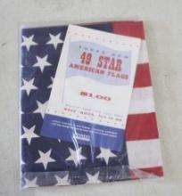 3 New 49 Star American Flags J C Penney NOS