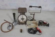 Acetylene Regulator Gauges, Scale, Bunson Burner+