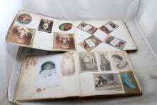 2 Scrapbooks Victorian Trade Cards & Other Cards