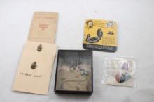 WWI Era Cootie Dexterity Handheld Game + More