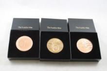 3 Franklin Mint Medallions/Coins Sturgis