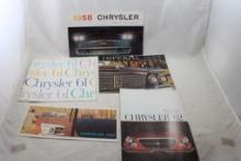 5 1950's & 60's Chrysler Auto Sales Brochures