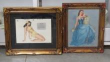 1947 Vargas Calendar Print & Erbit Print Framed